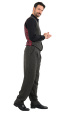 Load image into Gallery viewer, Dark Grey Marble Print Men's Tango Outfit