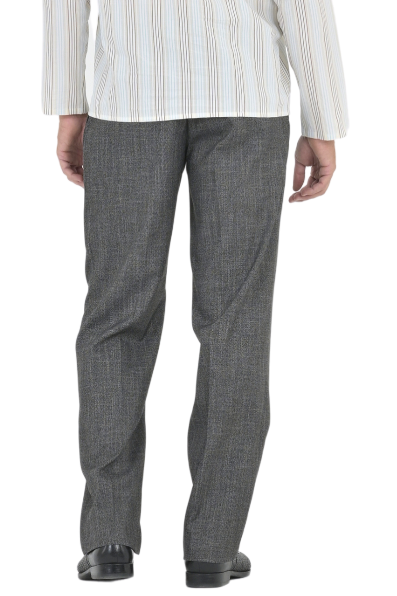 Dark Grey Men's Tango Pants With Two Pleats