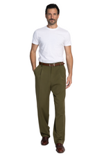 Load image into Gallery viewer, Dark Olive Tango Pants With Front Pleat