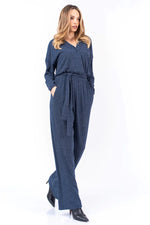 Load image into Gallery viewer, Knit Jumpsuit (XS,S,M,L,XL)(Wine Red, Blue)