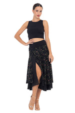 Load image into Gallery viewer, Delicate Floral Embroidered Georgette Two-layer Skirt
