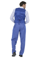 Load image into Gallery viewer, Denim Blue Tango Vest With Paisley Print Satin Back