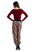 Load image into Gallery viewer, Draped Neckline Long Sleeve Top With Side Pleats