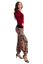 Load image into Gallery viewer, Draped Neckline Long Sleeve Top With Side Pleats