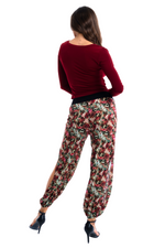 Load image into Gallery viewer, Draped Neckline Long Sleeve Top With Side Pleats