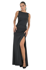 Load image into Gallery viewer, Draped Open Back Maxi Dress