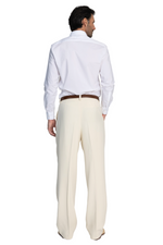 Load image into Gallery viewer, Ecru Men's Tango Pants With Front Pleat