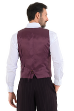 Load image into Gallery viewer, Eggplant Striped Men's Tango Vest