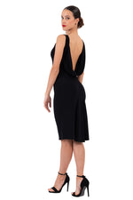 Load image into Gallery viewer, Elegant Tango Dress With Draped Back