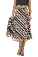 Load image into Gallery viewer, Ethnic Embroidered A-Line Midi Skirt