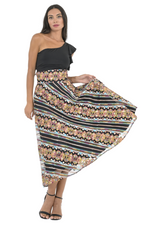 Load image into Gallery viewer, Ethnic Embroidered A-Line Midi Skirt
