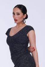 Load image into Gallery viewer, Sylvie Navy Tango Earrings