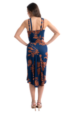 Load image into Gallery viewer, Fall Floral Print Keyhole Bodycon Tango Dress