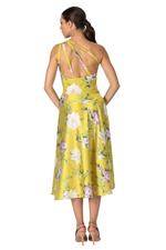 Load image into Gallery viewer, Floral One-Shoulder Tango Dress With Strappy Back
