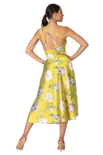 Load image into Gallery viewer, Floral One-Shoulder Tango Dress With Strappy Back