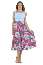 Load image into Gallery viewer, Floral Painted Print A-Line Skirt
