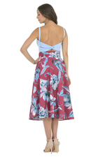 Load image into Gallery viewer, Floral Painted Print A-Line Skirt
