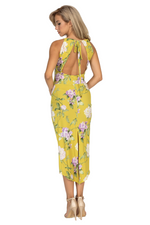 Load image into Gallery viewer, Floral Open Tie Back Tango Dress