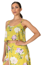 Load image into Gallery viewer, Floral Print Georgette Loose Crop Top