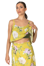 Load image into Gallery viewer, Floral Print Georgette Loose Crop Top