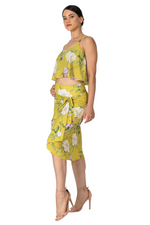Load image into Gallery viewer, Floral Wrap Effect Tango Skirt