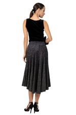 Load image into Gallery viewer, Flowing Sparkling Velvet Skirt With Tail