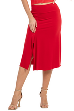 Load image into Gallery viewer, Flowy Tango Skirt With Side & Back Slits