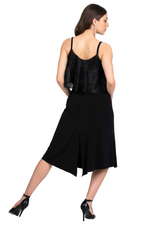 Load image into Gallery viewer, Flowy Tango Skirt With Side & Back Slits