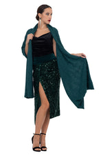 Load image into Gallery viewer, Forest Green Knit Scarf