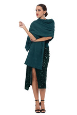 Load image into Gallery viewer, Forest Green Knit Scarf