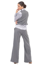 Load image into Gallery viewer, Grey Pinstripe Women&#39;s Tailored Trousers
