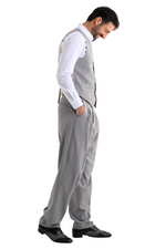 Load image into Gallery viewer, Light Grey Tango Pants With Four Pleats