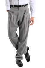 Load image into Gallery viewer, Light Grey Tango Pants With Four Pleats