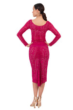 Load image into Gallery viewer, Fuchsia Guipure Lace Blouse With Lining