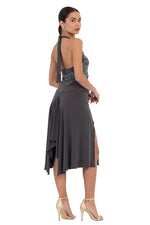 Load image into Gallery viewer, Halter-neck Tango Dress with Lace Bust
