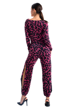 Load image into Gallery viewer, Hot Pink Animal Print Babucha Tango Pants