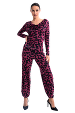 Load image into Gallery viewer, Hot Pink Animal Print Babucha Tango Pants