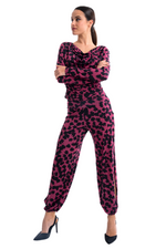 Load image into Gallery viewer, Hot Pink Animal Print Babucha Tango Pants