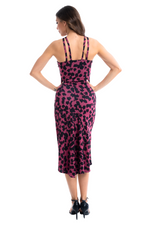Load image into Gallery viewer, Hot Pink Animal Print Keyhole Tango Dress