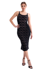 Load image into Gallery viewer, Hourglass Lace Tango Dress With Slitted Tail
