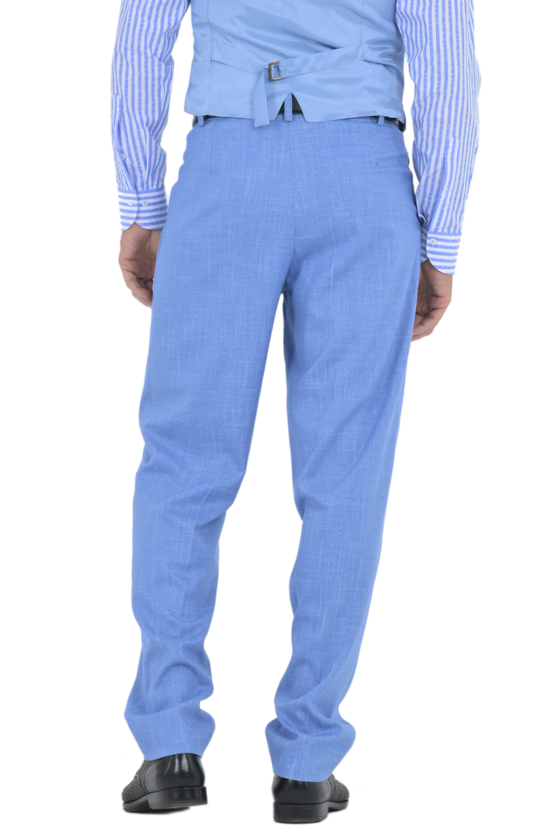 indigo blue dress pants Indigo Blue Windowpane Pants main image 1