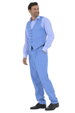 Load image into Gallery viewer, Indigo Blue Men's Tango Pants With Three Pleats