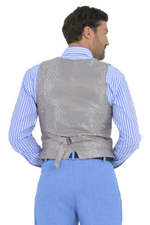 Load image into Gallery viewer, Indigo Blue Tango Vest With Paisley Print Satin Back