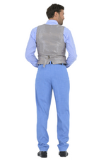 Load image into Gallery viewer, Indigo Blue Tango Vest With Paisley Print Satin Back