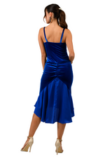 Load image into Gallery viewer, Jacqueline Velvet Mermaid Tango Dress With Satin Tail