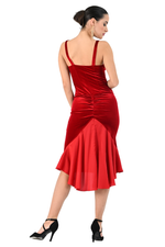 Load image into Gallery viewer, Jacqueline Velvet Mermaid Tango Dress With Satin Tail