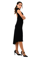 Load image into Gallery viewer, Jersey Tango Dress With Heart Cutout