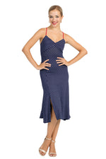 Load image into Gallery viewer, Lace-up Polka Dot Dress