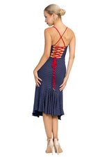 Load image into Gallery viewer, Lace-up Polka Dot Dress