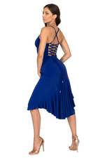 Load image into Gallery viewer, Lace-up Tango Dress With Tail (S) (Peach)